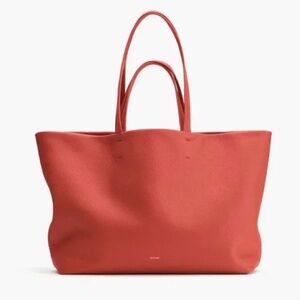 Cuyana Classic Easy Tote, Dark Coral